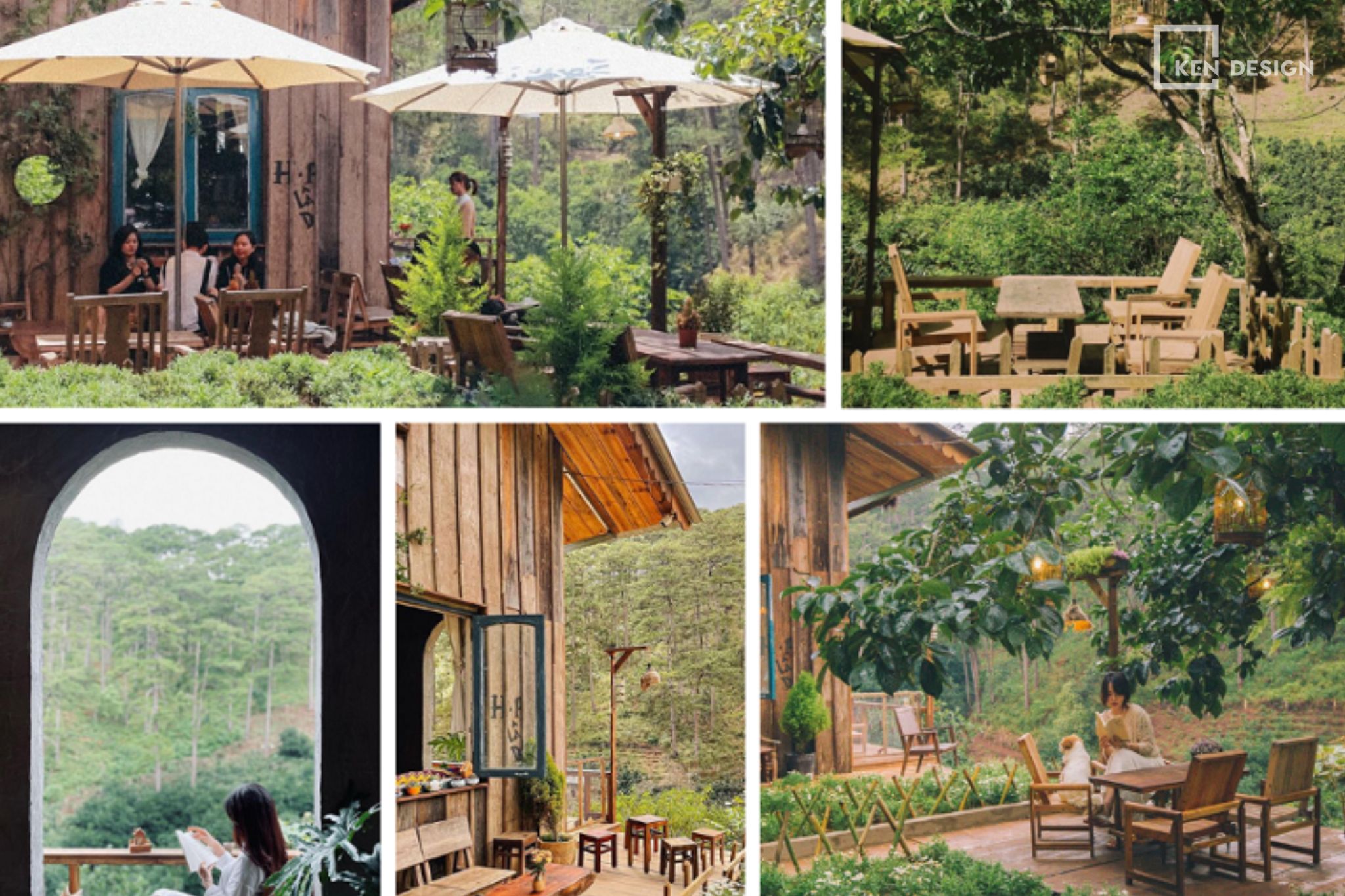 Thiết kế quán cafe sân vườn phong cách Đà Lạt